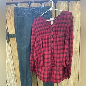 Purchase together for a complete look! Nine West jeans with Knox Rose top